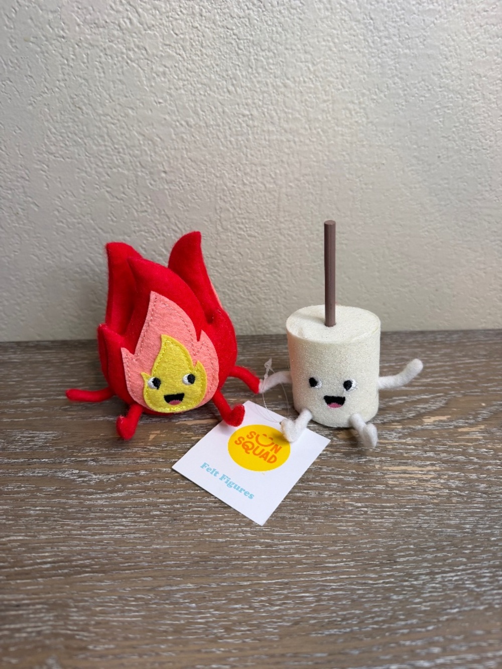 Fire and Marshmallow Smore Felt Duo